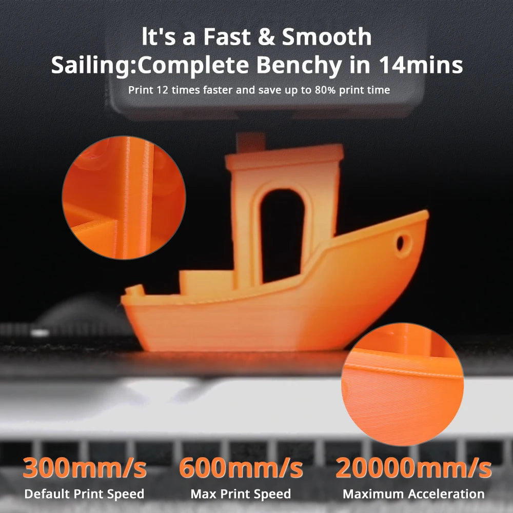 ANYCUIBC Kobra X FDM 3D Printer Multi-Material Printing 4color Built In 600mm/s Max High Speed Printer AI Assistance 3d Printer