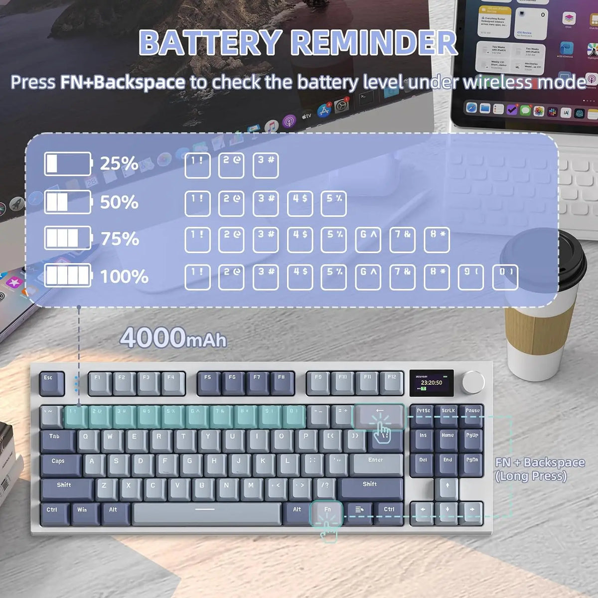 Attack Shark K86 Wireless Mechanical Keyboard