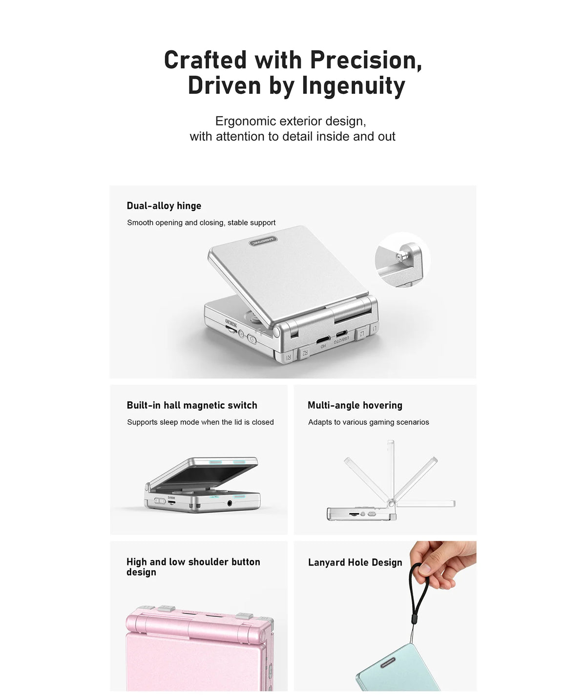 Anbernic RGSP Flip Retro Handheld Game Console