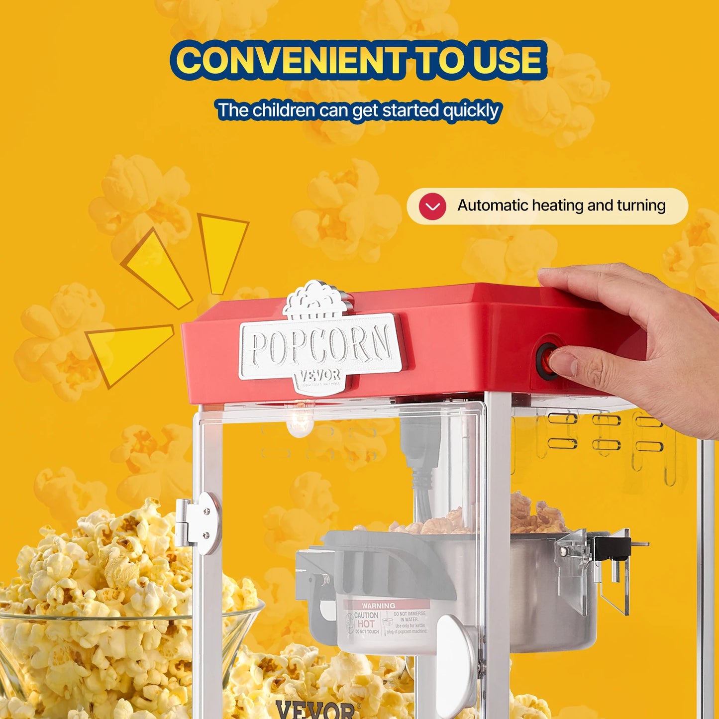 SucceBuy Commercial Popcorn Maker Countertop Machine