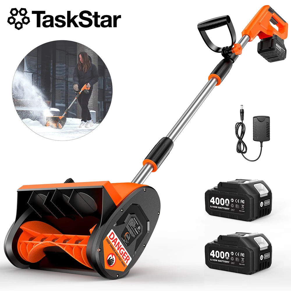 TaskStar Cordless Electric Snow Shovel Blower