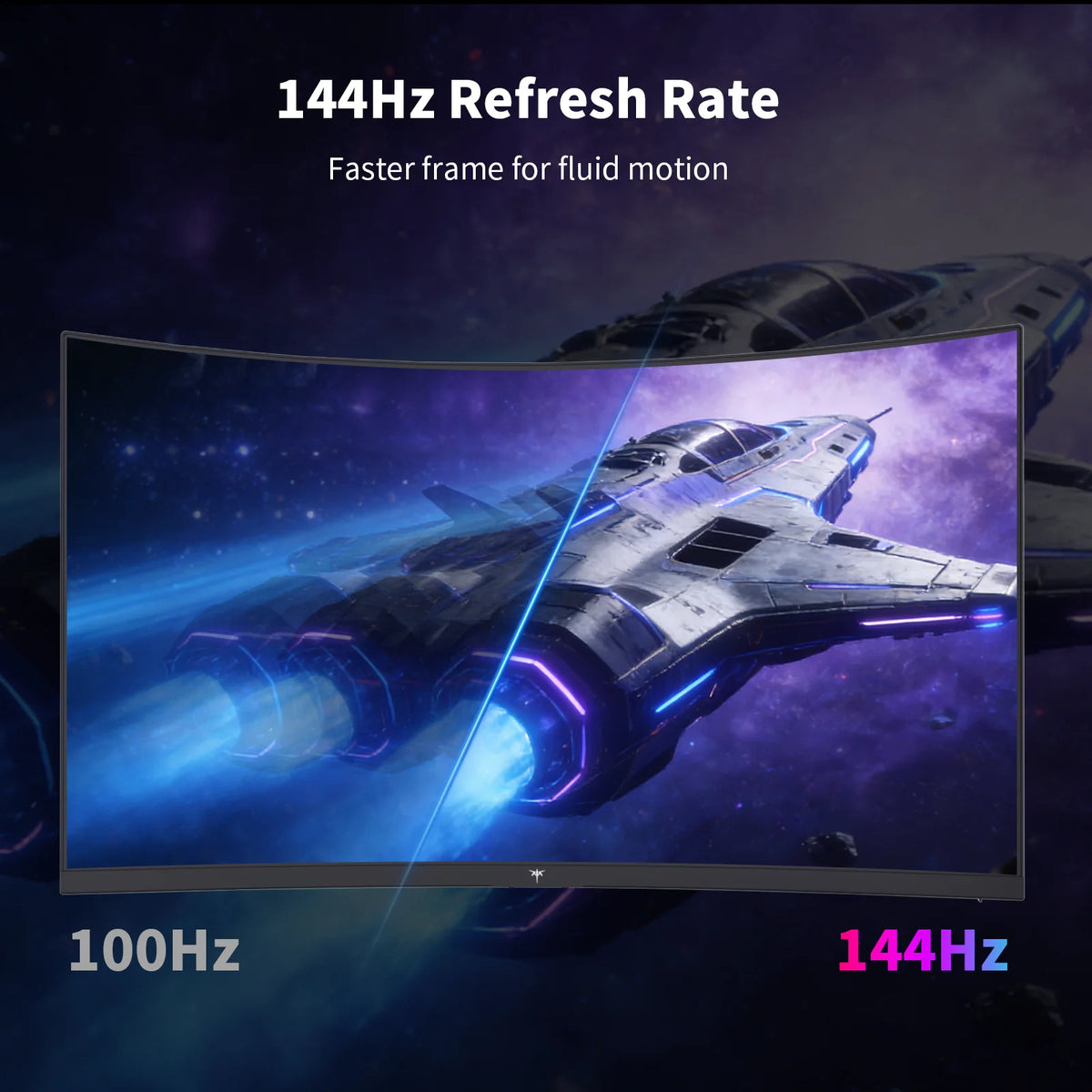 KTC Curved Gaming Monitor 1440P 144Hz HDR400