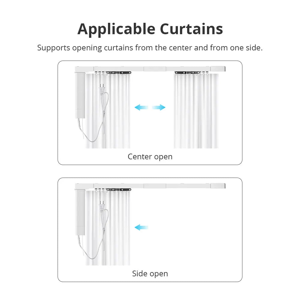 Zemismart Matter Over WiFi Smart Curtain Sliding Track Motor