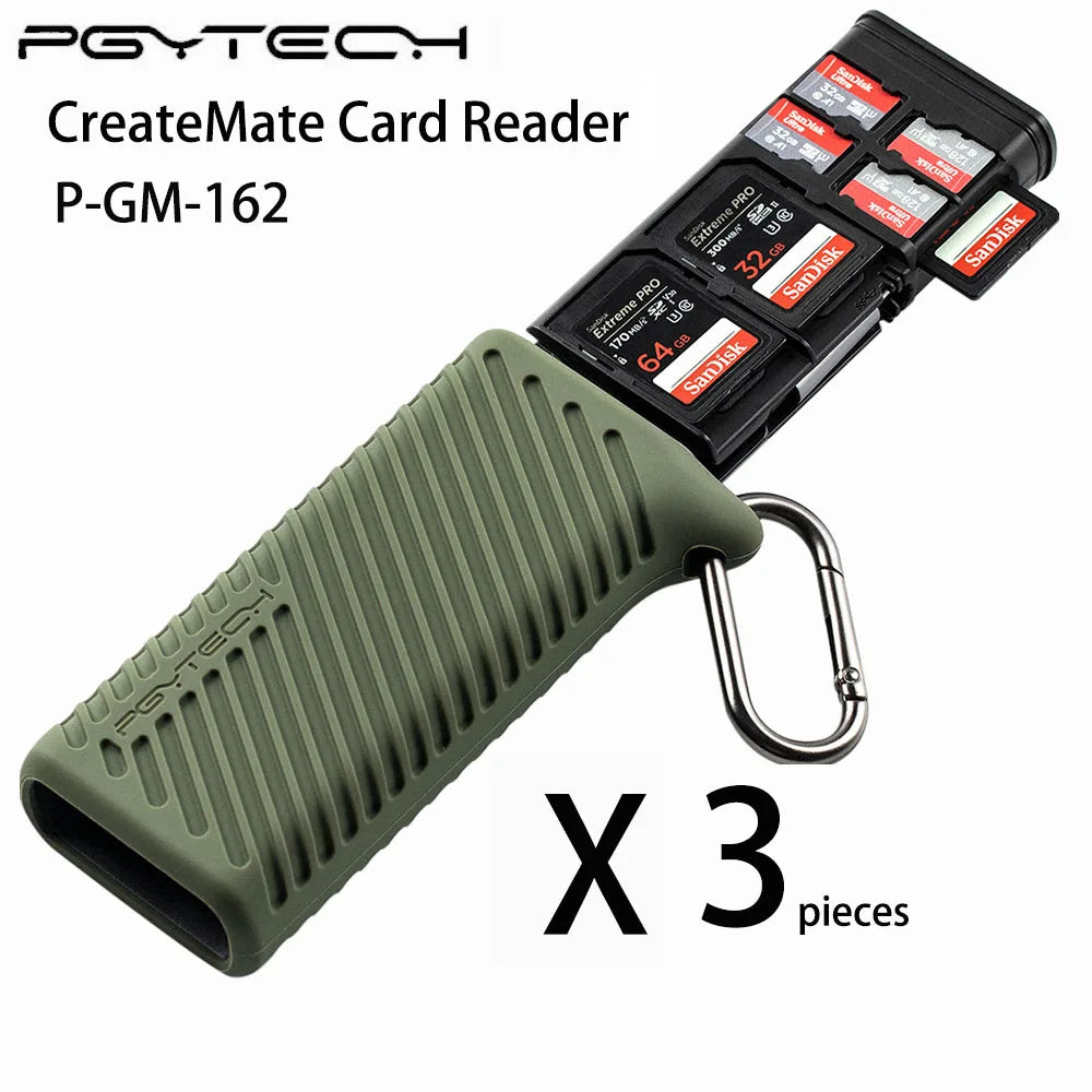 PGYTECH CreateMate Memory Card Reader USB C Adapter