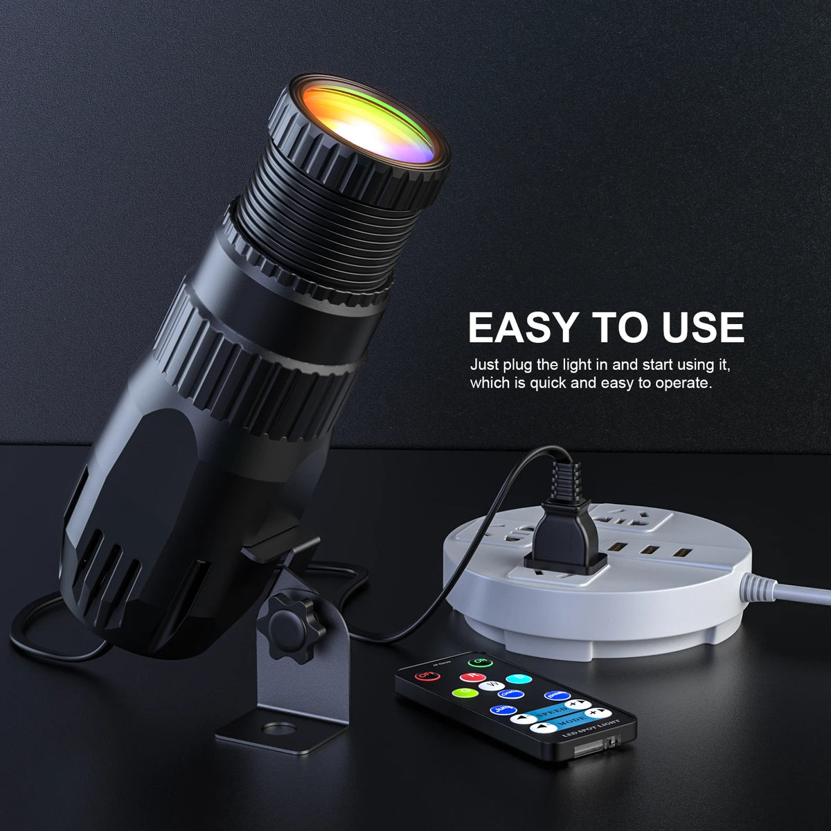 U'King RGBW LED Stage Spotlight With Remote