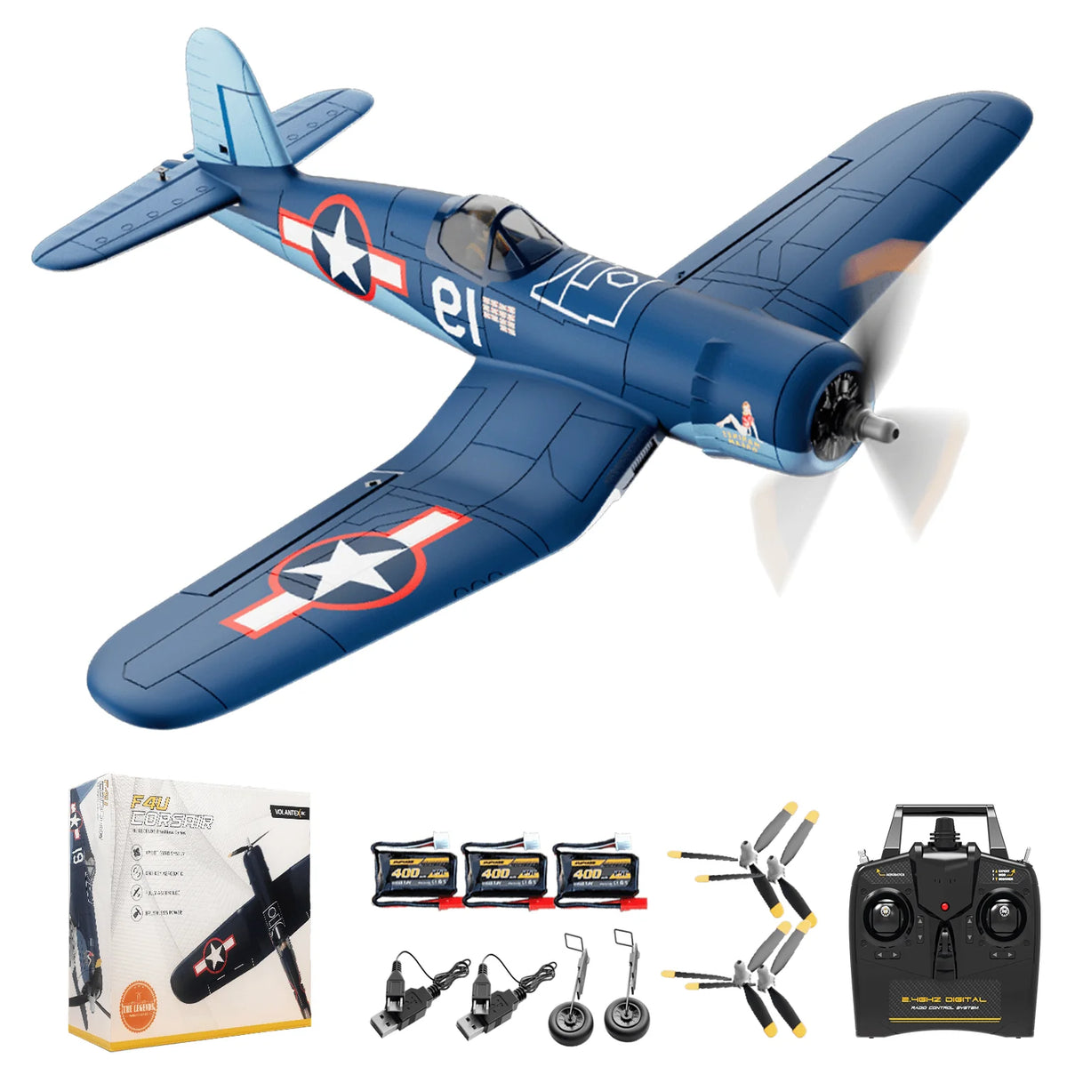 Volantexrc F4U Corsair Brushless 4CH RTF RC Plane