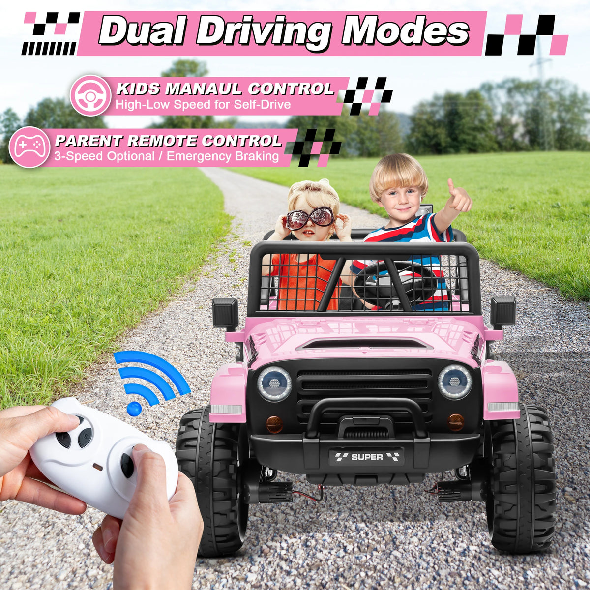 Joyracer 4WD Two Seater Electric Ride On Truck