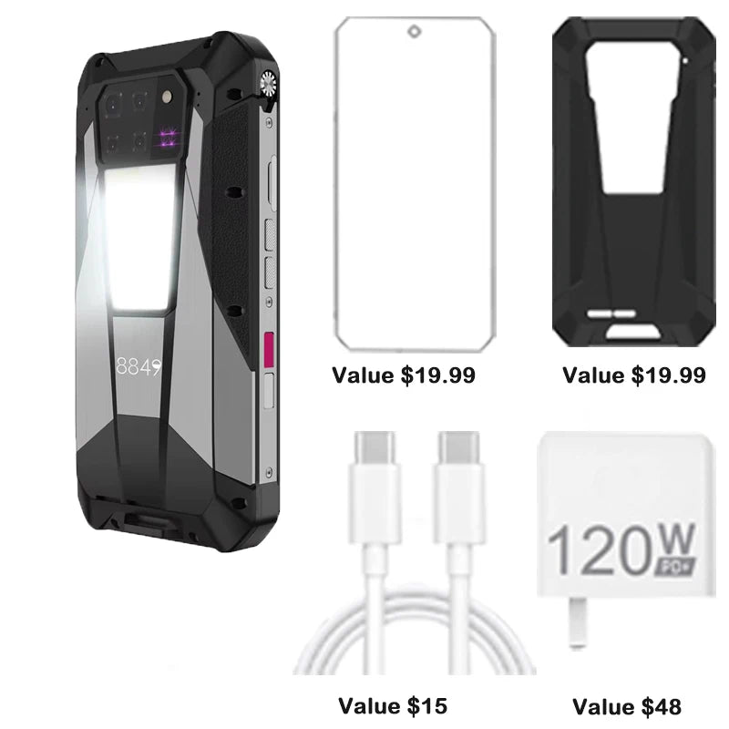 Unihertz Tank 3 Pro Rugged Projector Smartphone