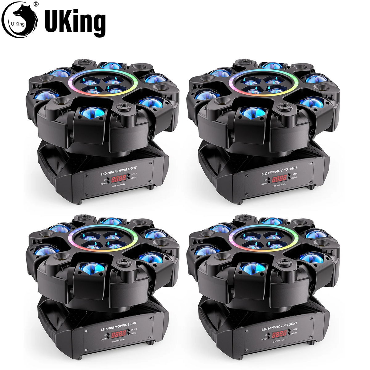 U'King 6-Arm Moving Head DJ Stage Light