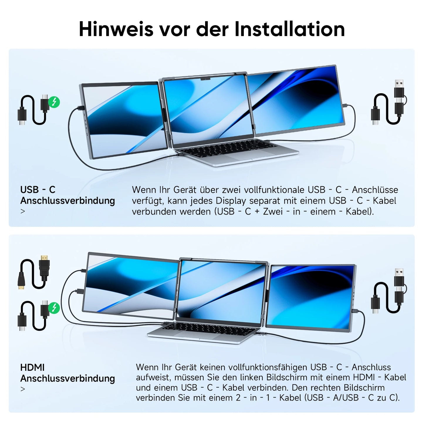 Dopesplay Portable Laptop Monitor IPS Extender