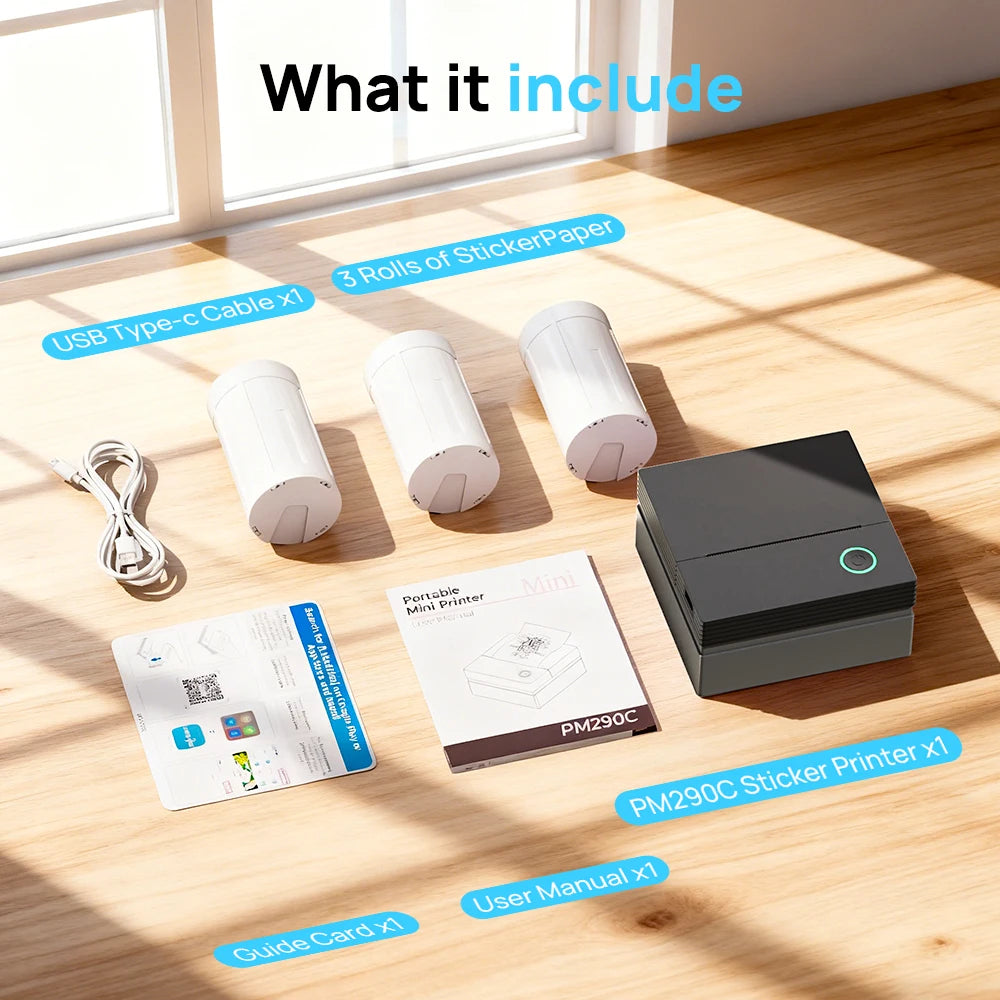 SWIFINT Portable Bluetooth Thermal Printer for Photos and Labels