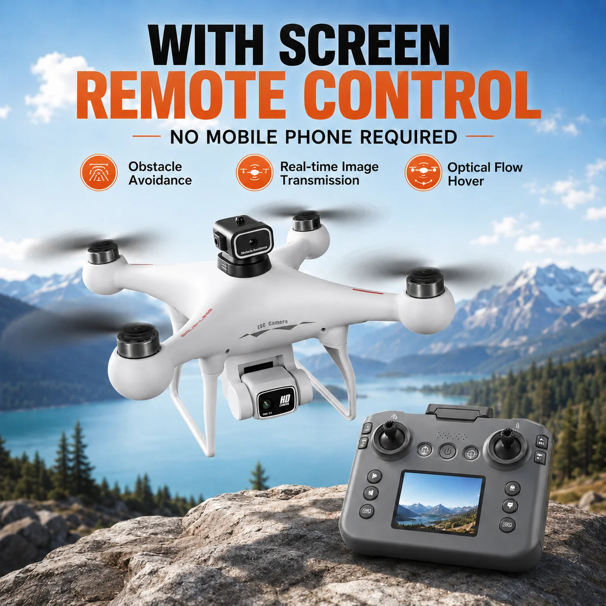 ZNLYRION RC Drone With Brushless Motor And Wifi Camera
