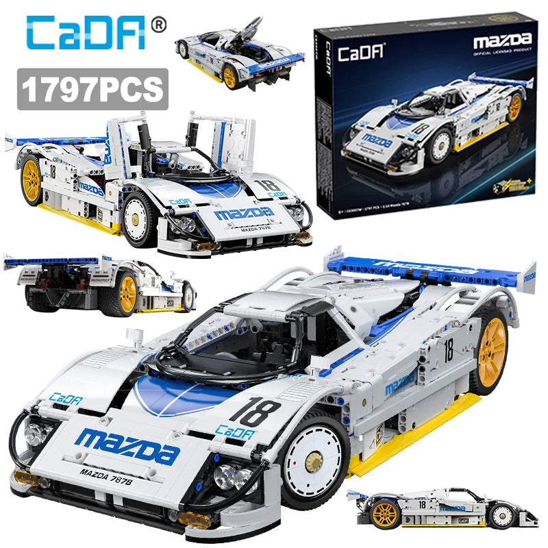 CaDA Mazda 787B Technical Racing Car Building Blocks