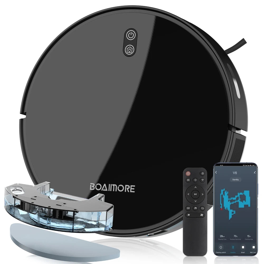 Robot Vacuum Cleaner Combo Mop 6000PA Smart Mapping