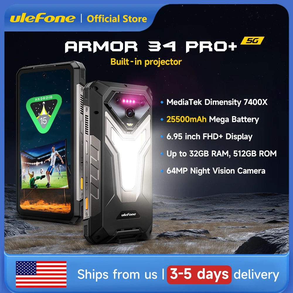 Ulefone Armor 34 Pro Plus 5G Rugged Smartphone