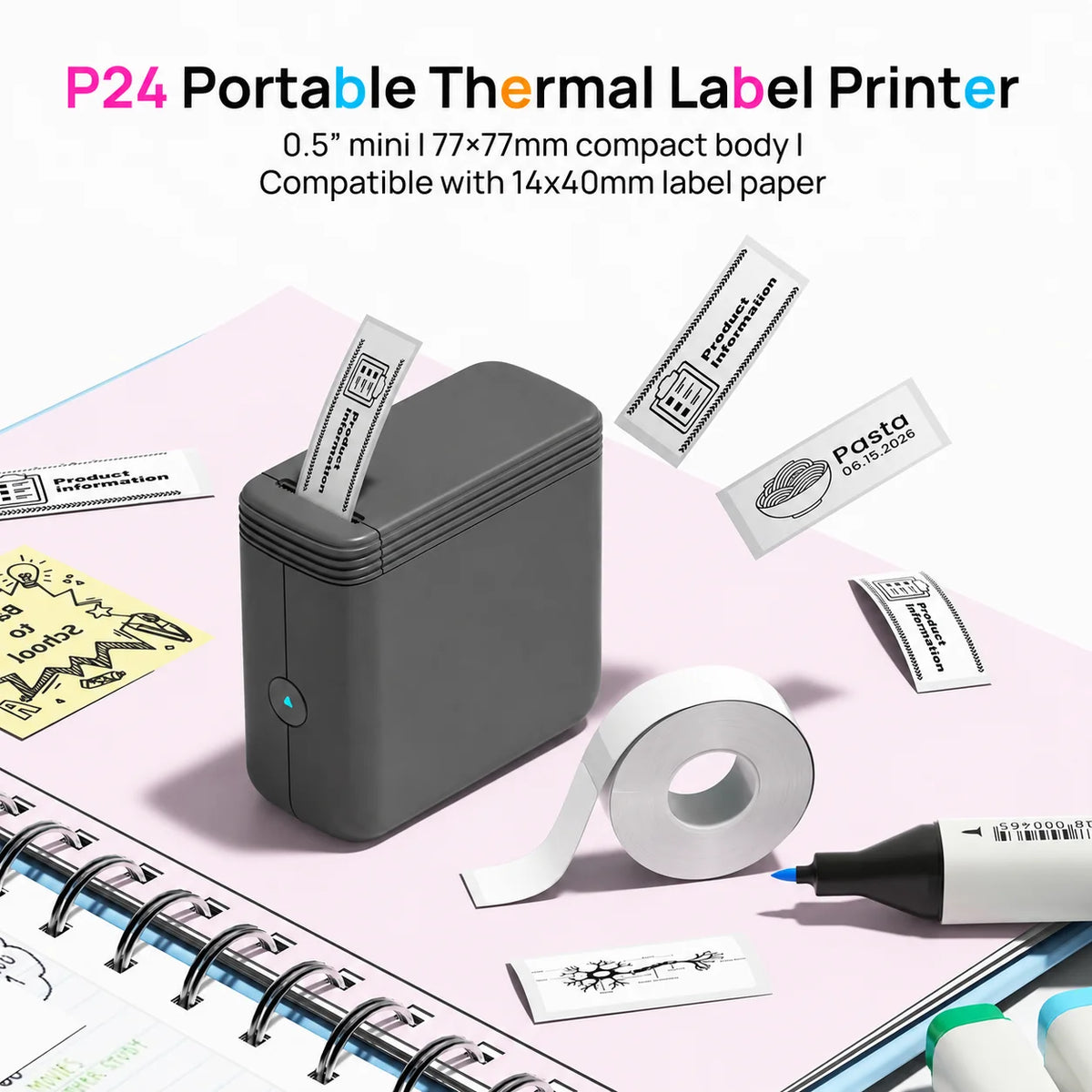 SWIFINT Portable Wireless Thermal Label Printer