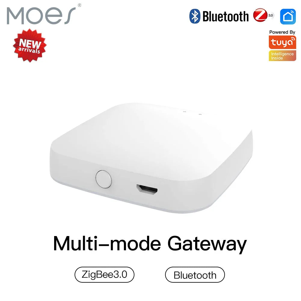 MOES Multi-Mode Smart Gateway ZigBee WiFi Bluetooth Mesh Hub