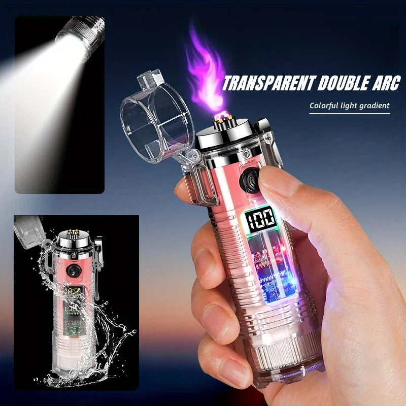 TopFlames Flameless Plasma Arc Lighter Flashlight Type C