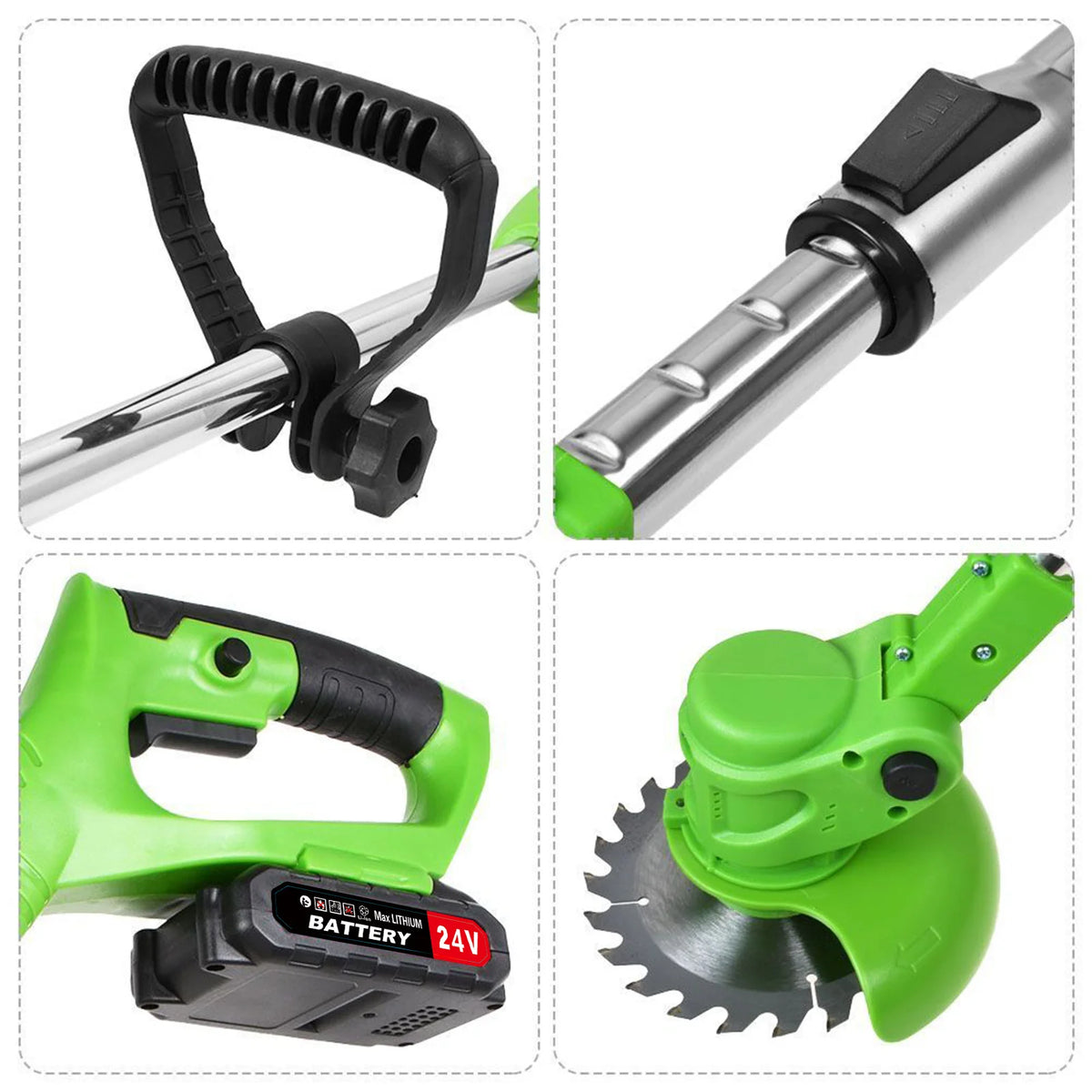 Cordless Brushless Electric String Trimmer and Weed Cutter