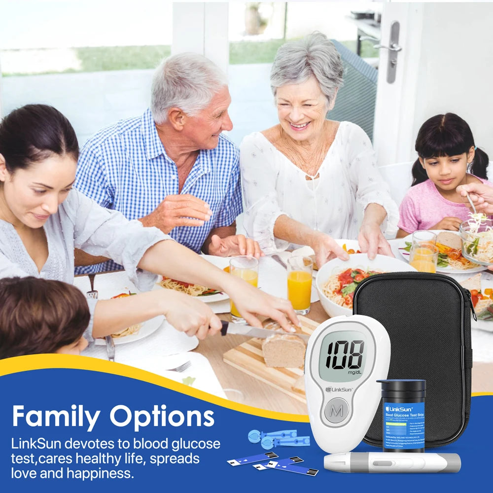 Linksun G-425-3 Blood Glucose Meter Glucometer Kit