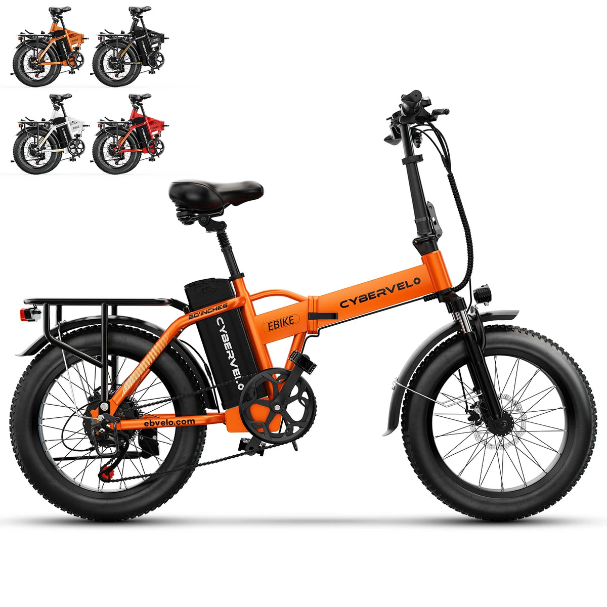 Cybervelo Folding Fat Tire Electric Bike