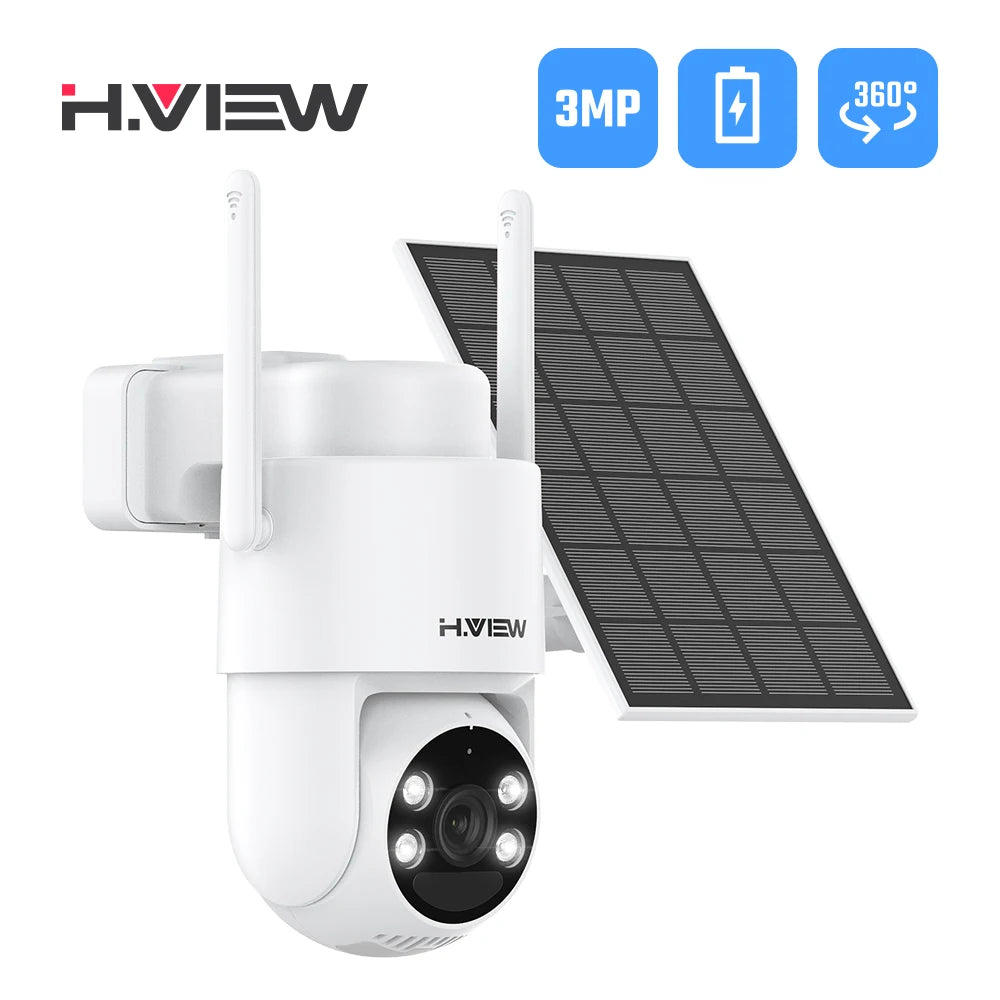 H.VIEW PIR Battery Powered Camera Wireless Outdoor 2K PTZ