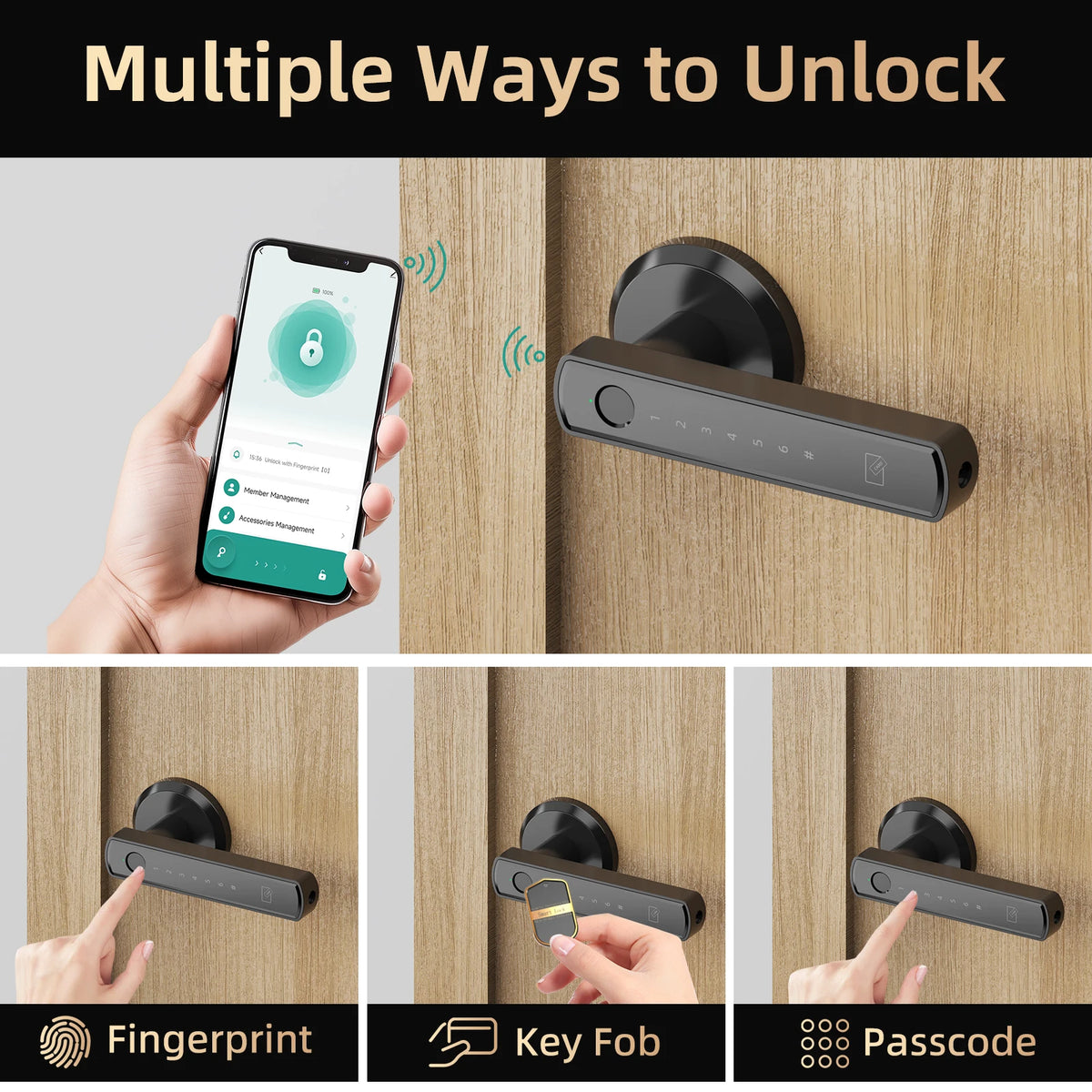 Viladepot Smart App Fingerprint Door Lock