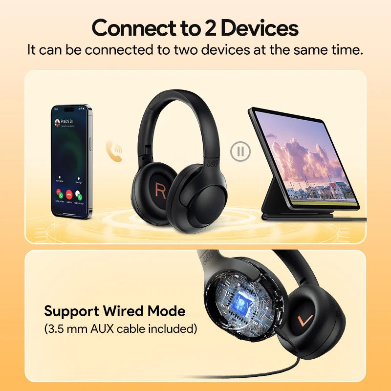 QC H3 ANC Wireless Headphones Bluetooth 5.4