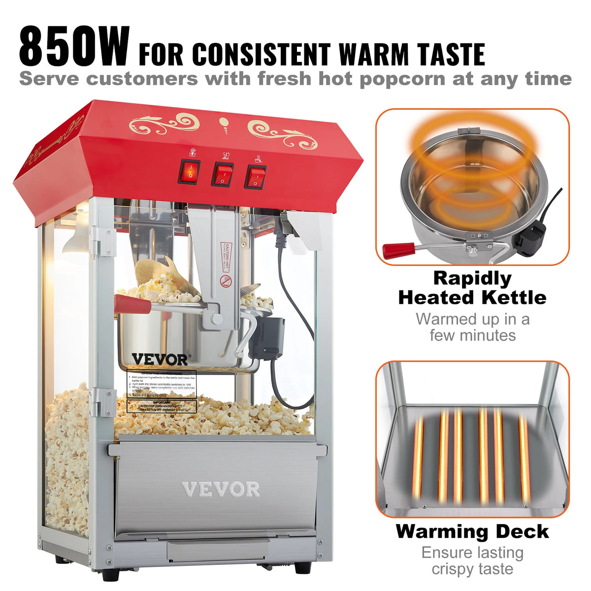 SucceBuy Commercial Electric Popcorn Maker