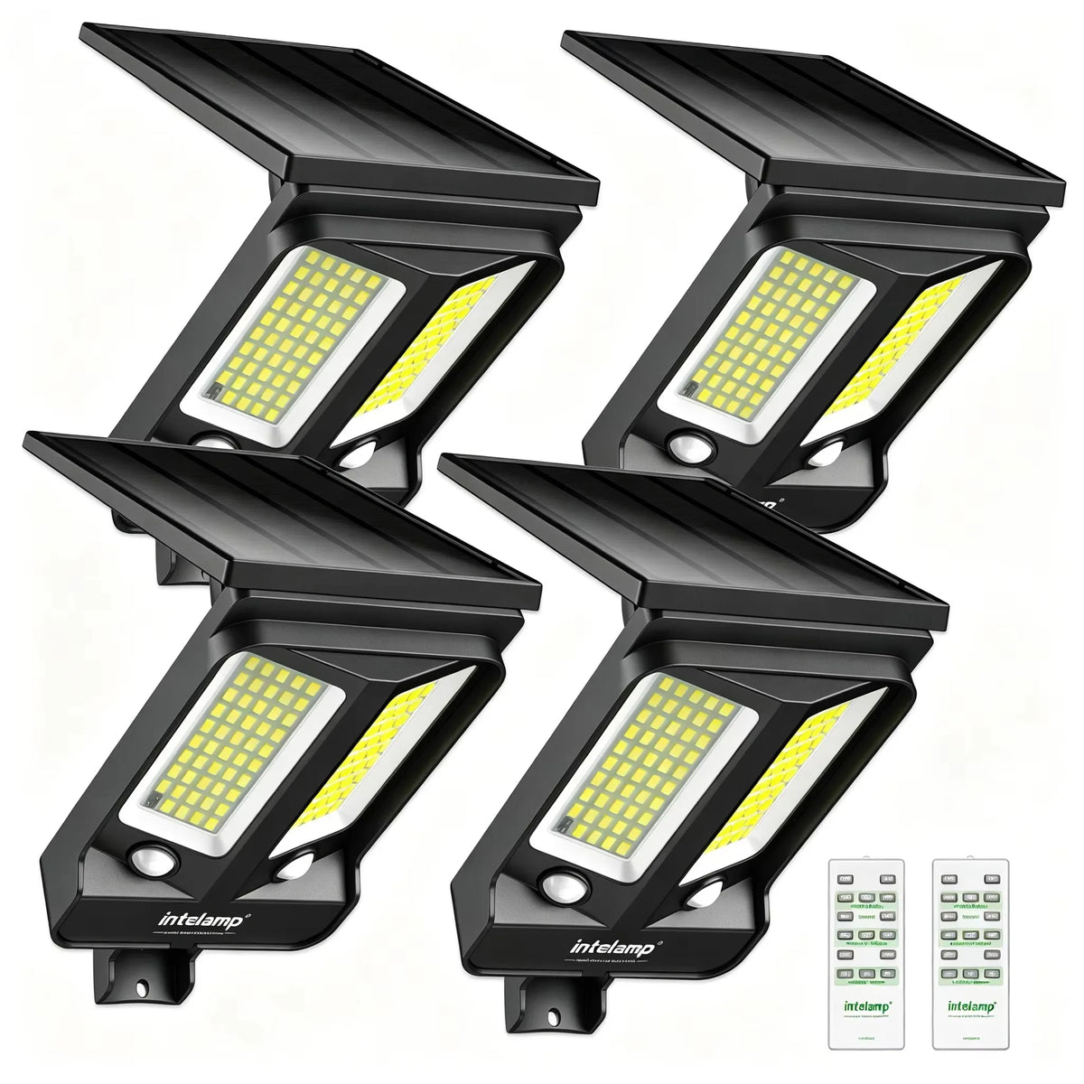 Intelamp Solar Motion Sensor Security Flood Light