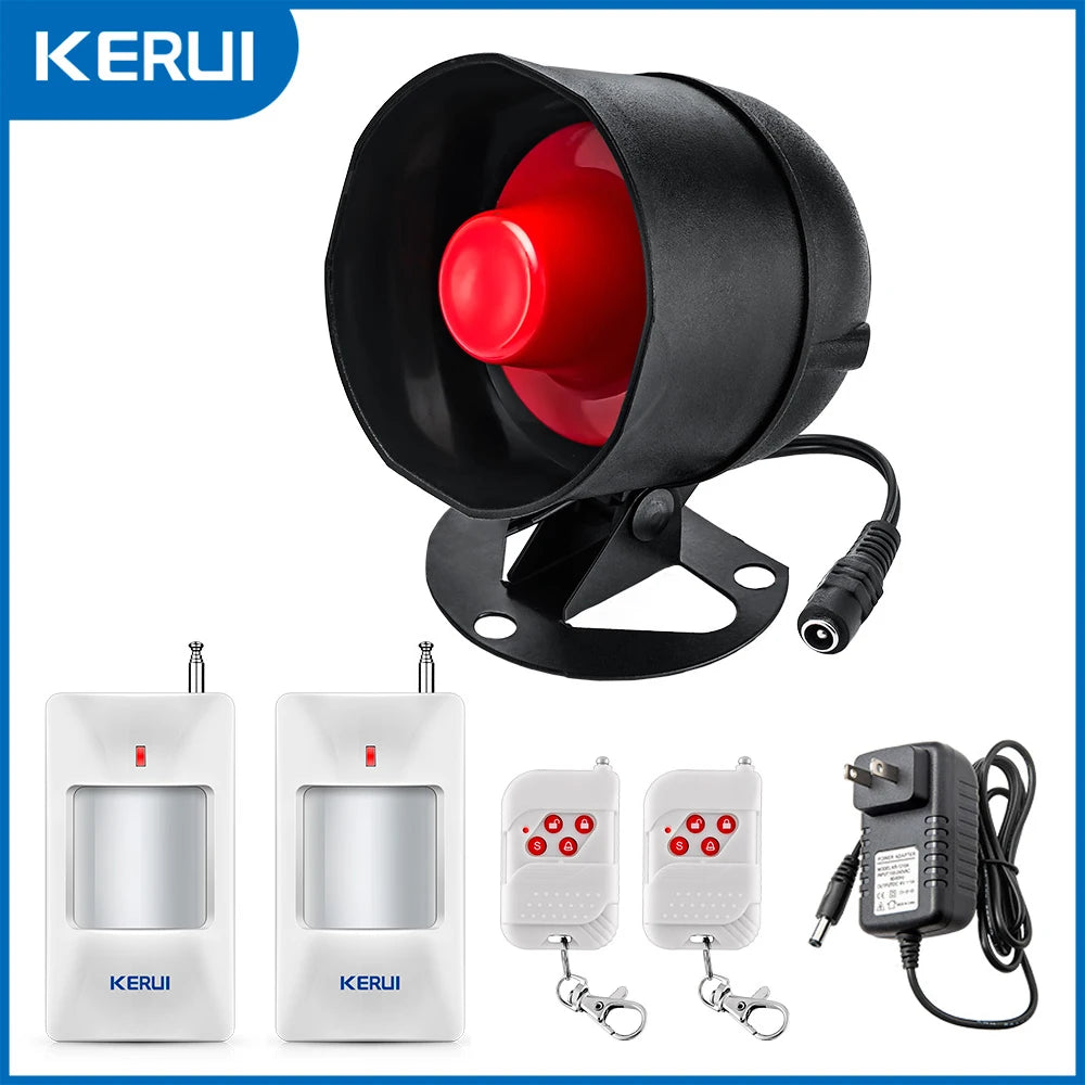 KERUI Wireless Home Alarm System Kit With 110 Decibel Siren