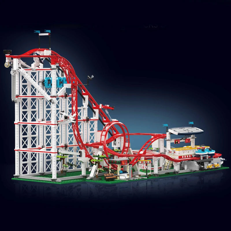 Mould King Motorized Roller Coaster Building Blocks