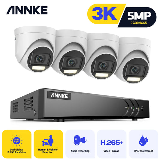 ANNKE 8CH 5MP Smart Dual Lights CCTV Kit