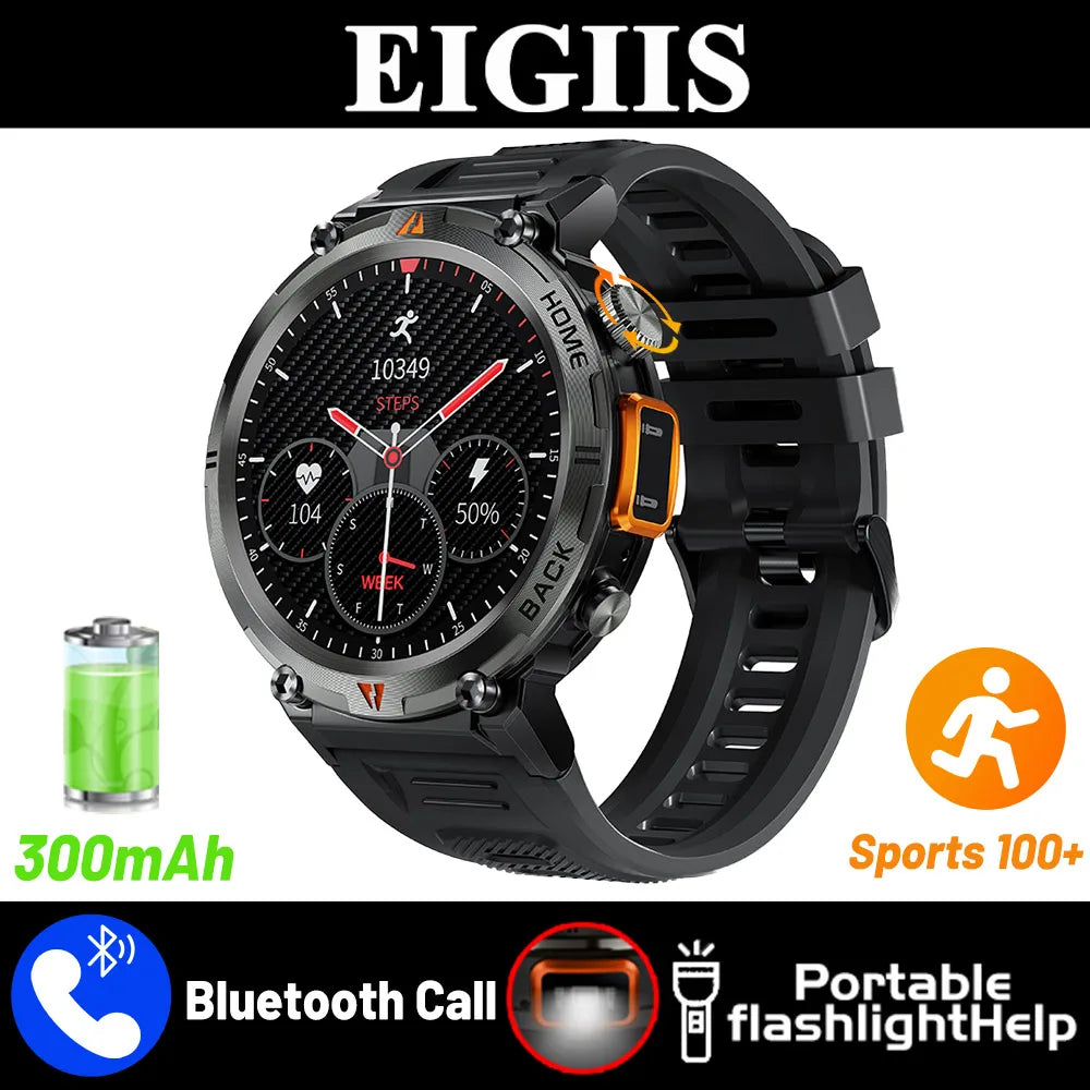 EIGIIS KE3 Smartwatch Men Health Monitor Bluetooth