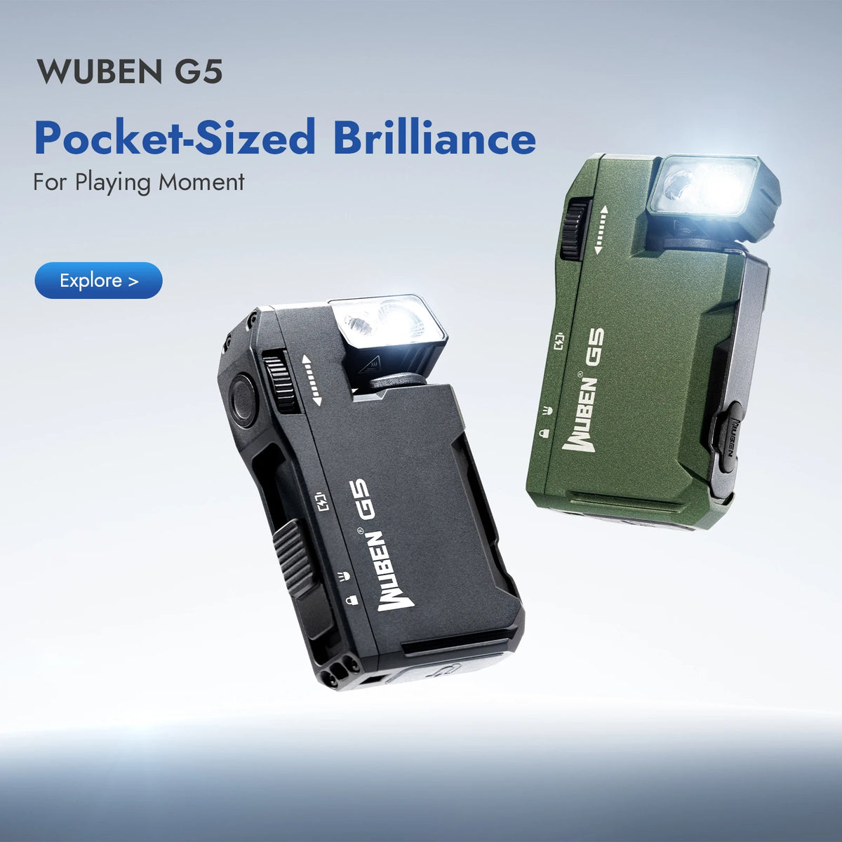 WUBEN G5 Magnetic EDC Rechargeable Flashlight