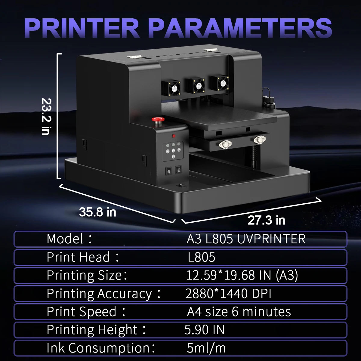 OYfame UV DTF Printer for Epson XP600