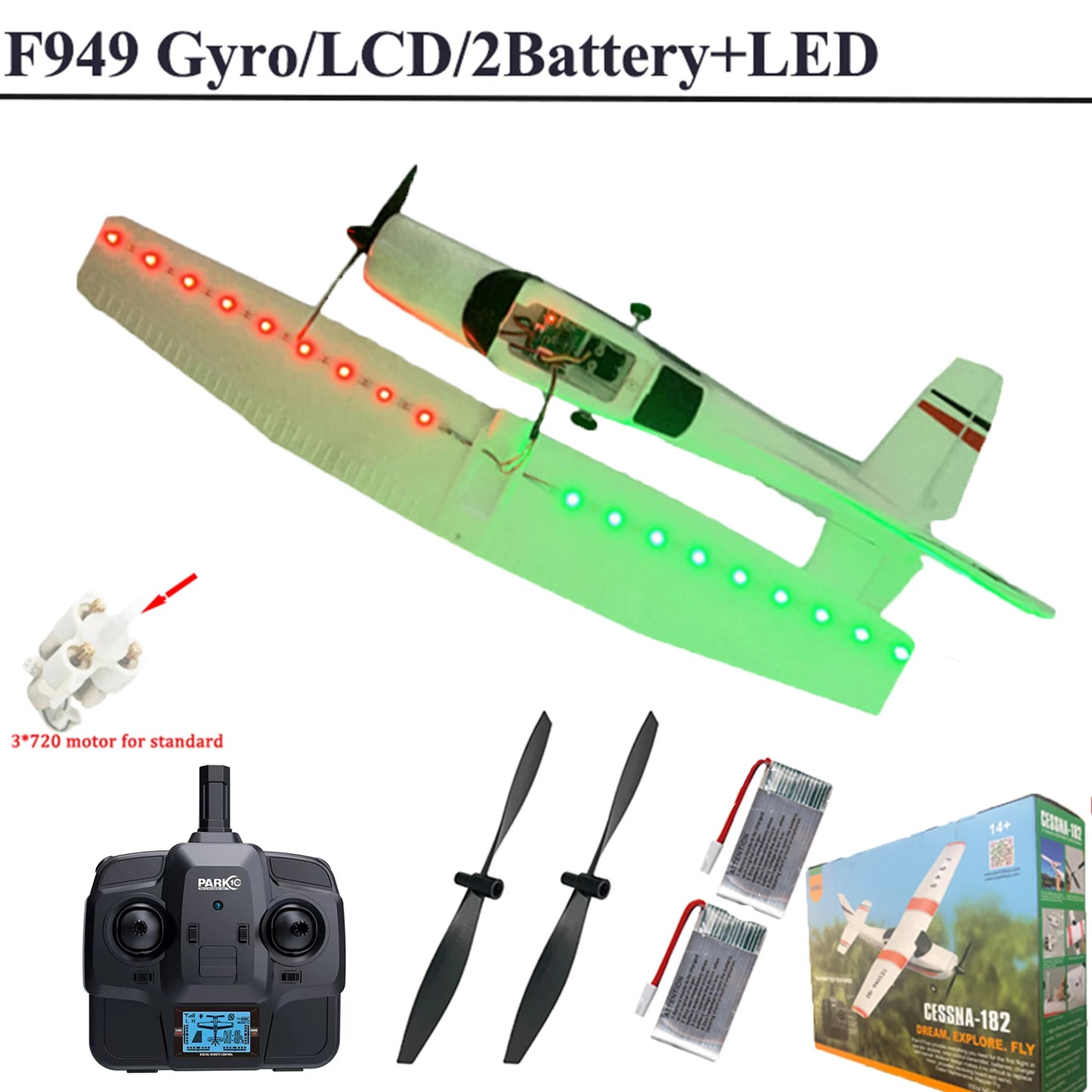 WLtoys F949 RC Airplane 3D6G Gyro