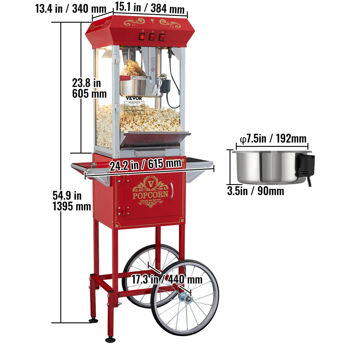SucceBuy Commercial Electric Popcorn Maker
