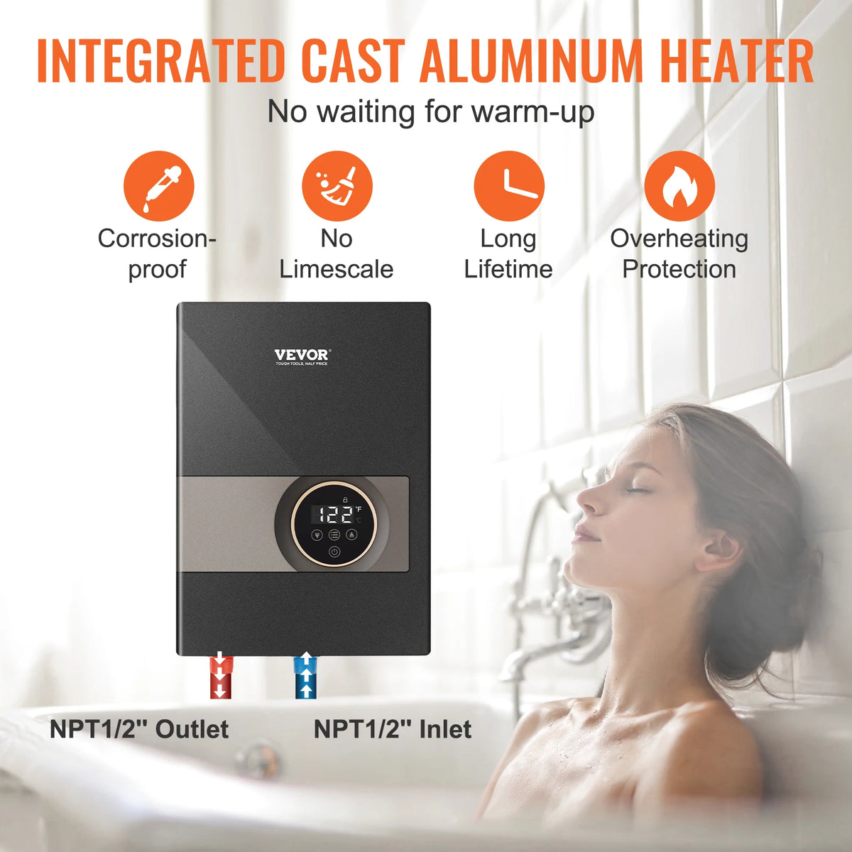 SucceBuy Instant Water Heater Digital Control
