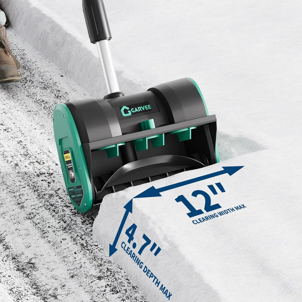 Cordless Brushless Electric Snow Shovel for Driveways