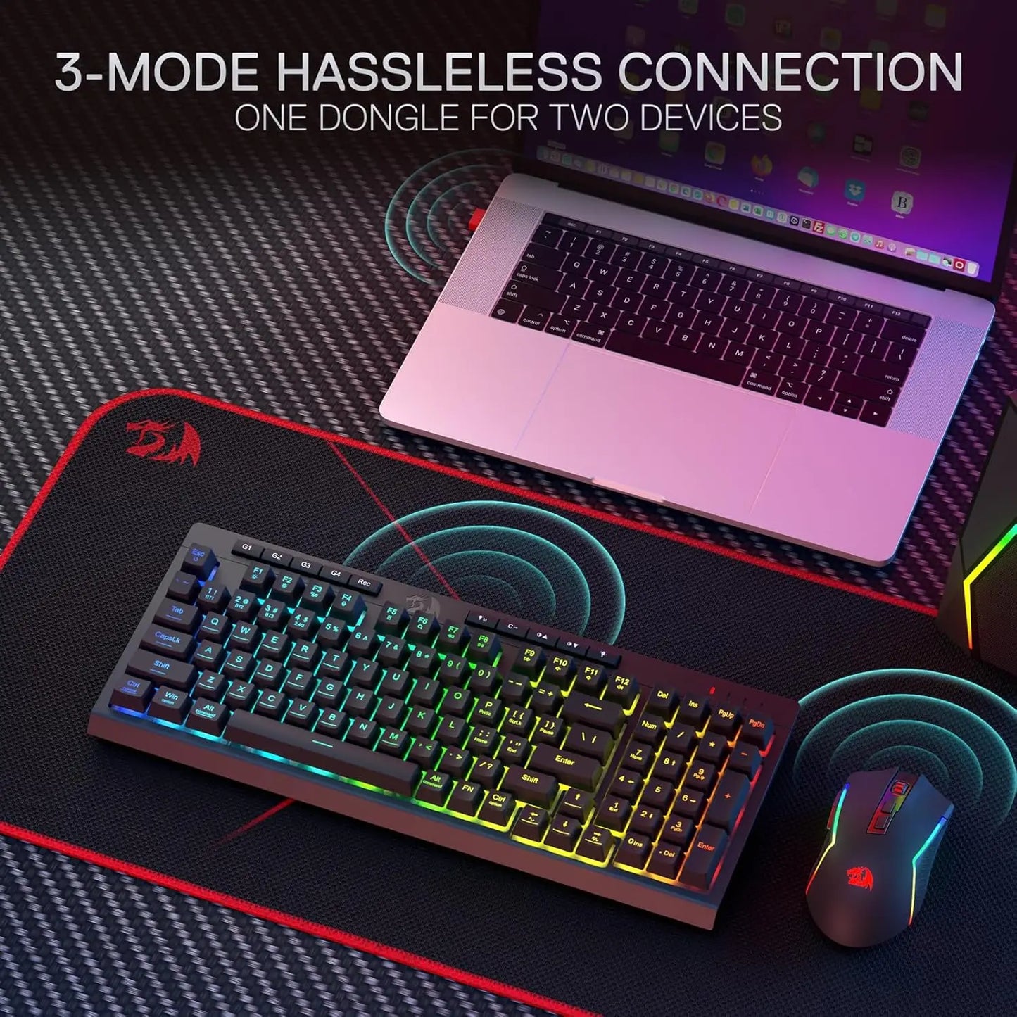 Redragon S142 Wireless Gaming Keyboard And Mouse Combo