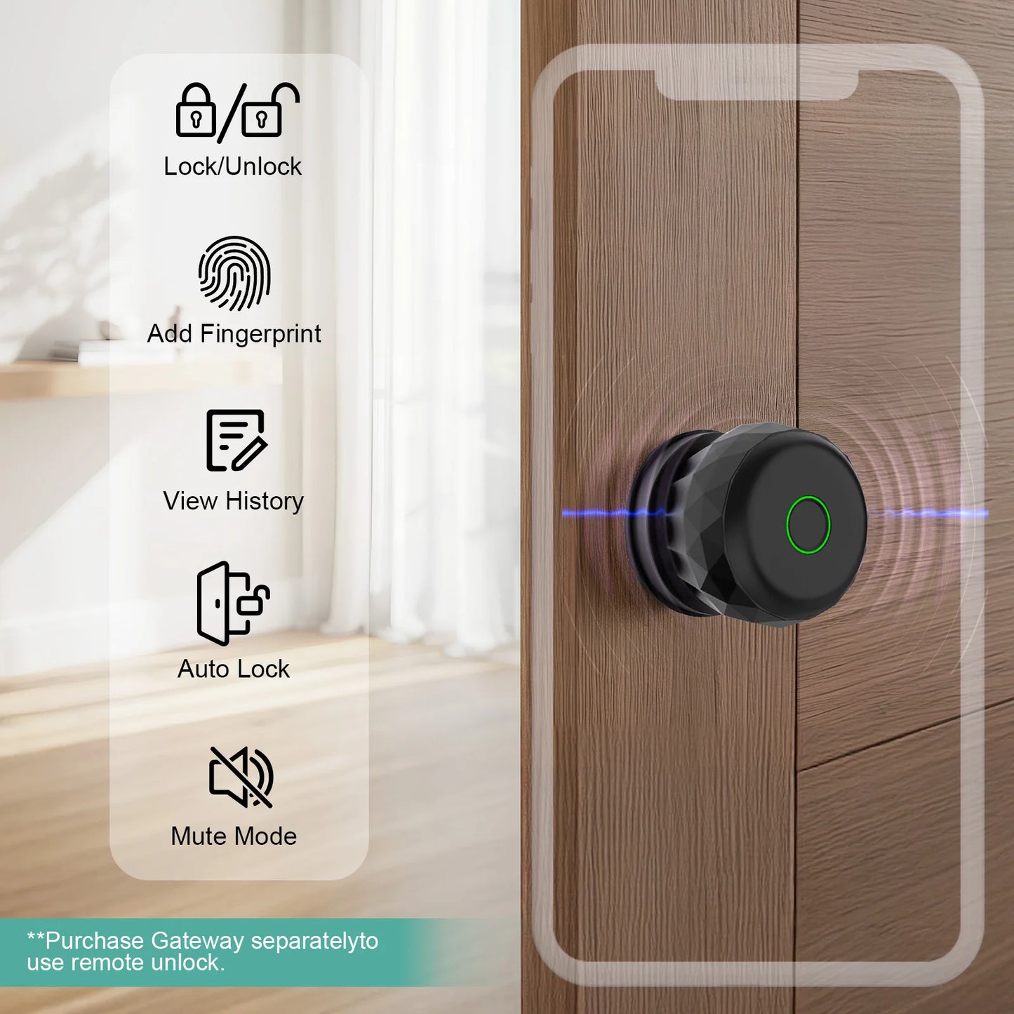 Biometric Fingerprint Door Lock With App Control
