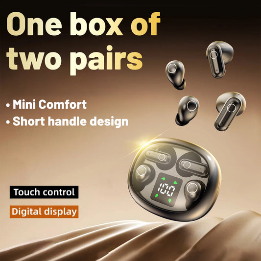 SHUKE Mini Noise Canceling Wireless Bluetooth Earbuds