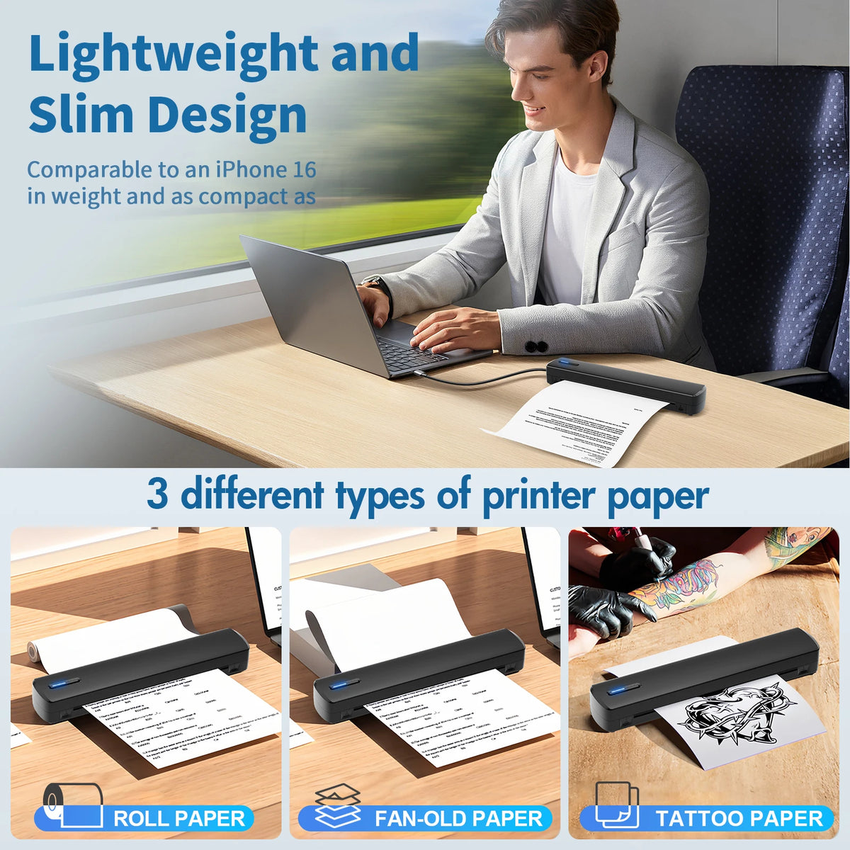 TakeYou Portable Thermal Bluetooth Wireless Printer