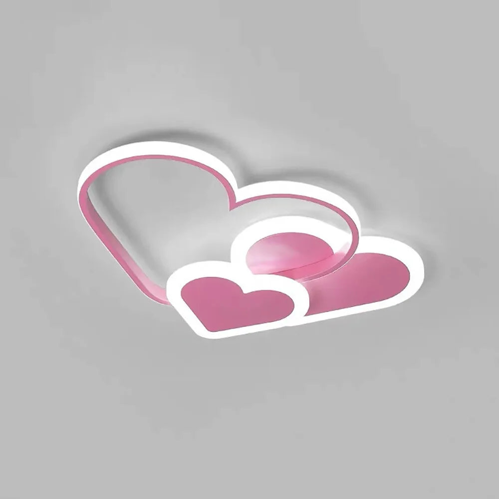 Heart Shaped LED Ceiling Lamp with Remote Control