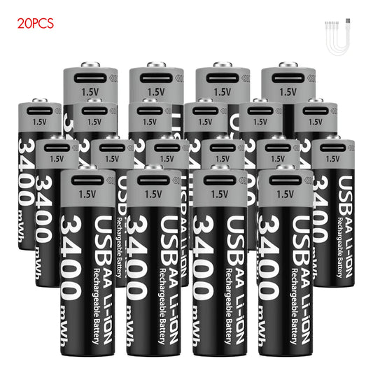 Kuugro Usb C Rechargeable Batteries