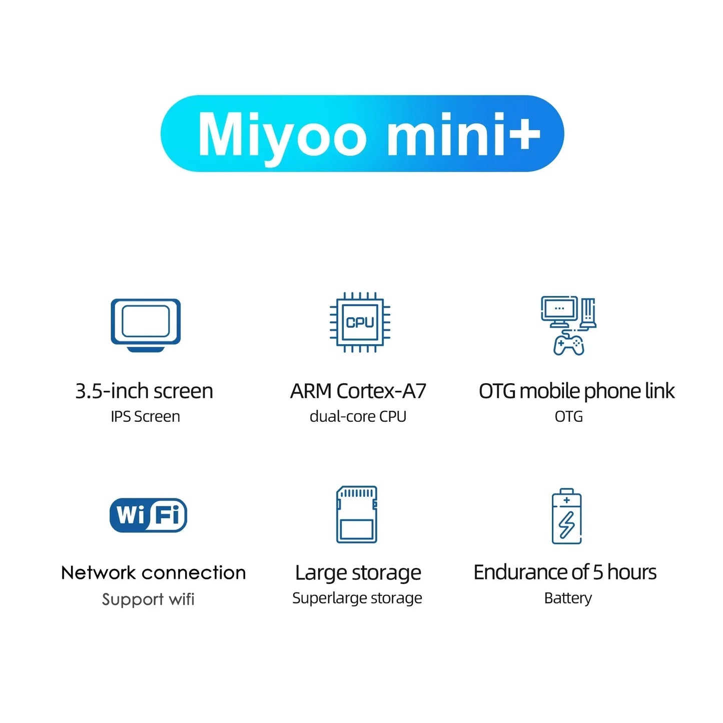 MIYOO Mini Plus Portable IPS Retro Handheld Console