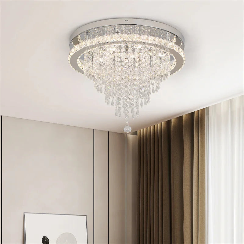 VETRULUS Modern Crystal LED Smart Ceiling Pendant Lamp