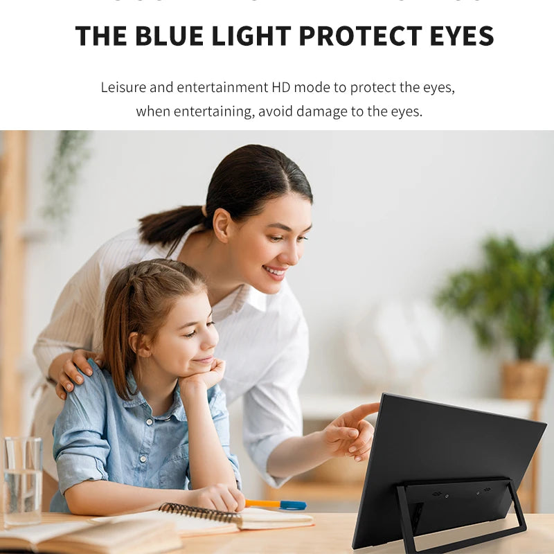Hgfrtee Portable Monitor Ips Extended Display For Laptop