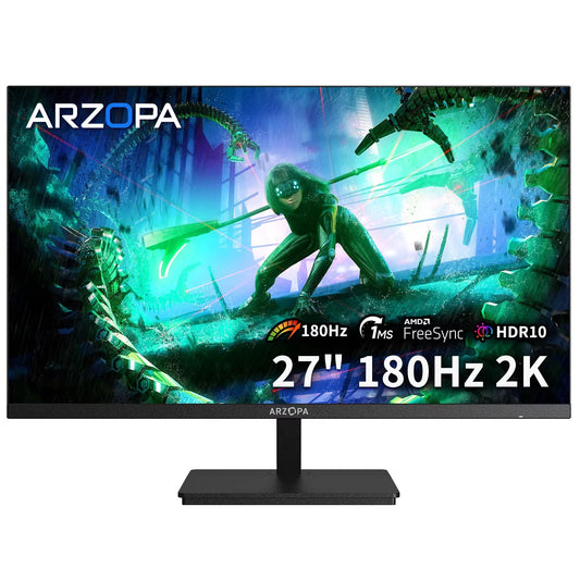 Arzopa 180Hz QHD 2K Fast IPS Gaming Monitor